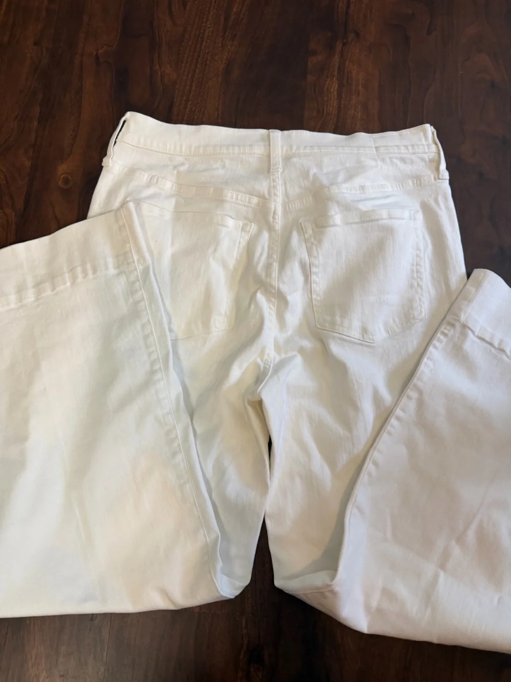 J.Crew White Wide Leg 96 Denim Trouser Jeans